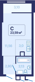 Продажа квартир-студий в районе Уралмаш - ЖК "9 Космонавтов"